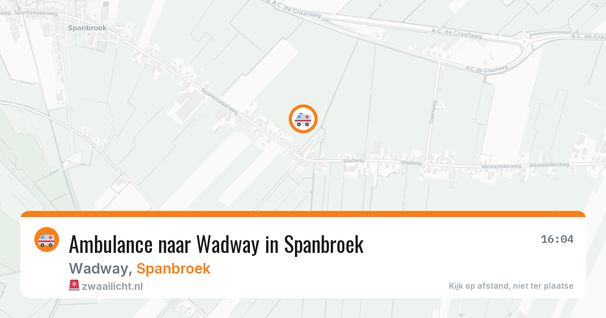 Ambulance naar Wadway in Spanbroek — 6 apr 2026