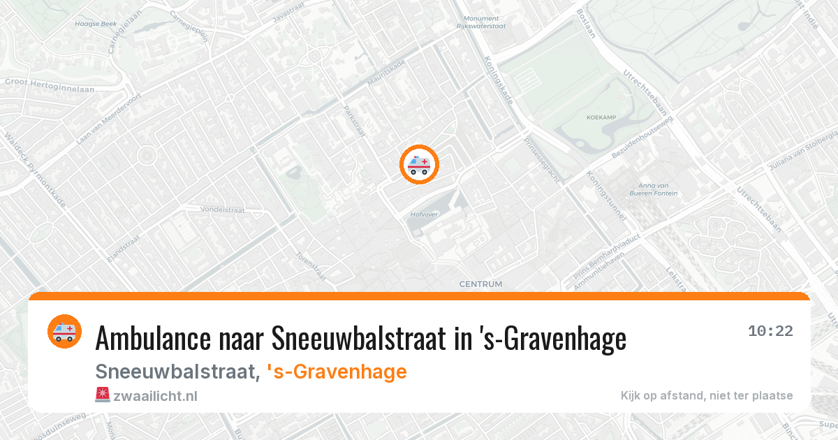 Ambulance naar Sneeuwbalstraat in 's-Gravenhage — 2 feb 2026