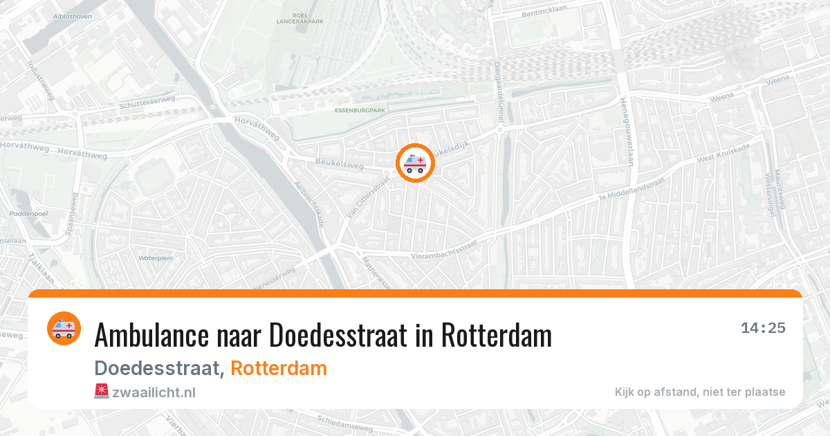 Ambulance naar Doedesstraat in Rotterdam — 19 mei 2026