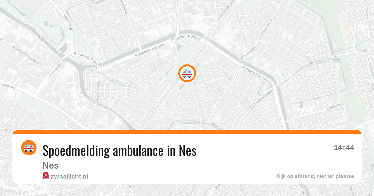 Spoedmelding ambulance in Nes — 3 feb 2026