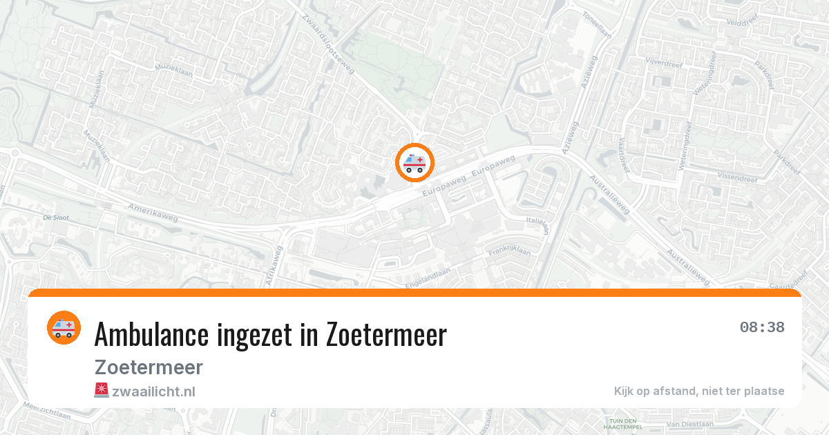 Ambulance ingezet in Zoetermeer — 11 mei 2026