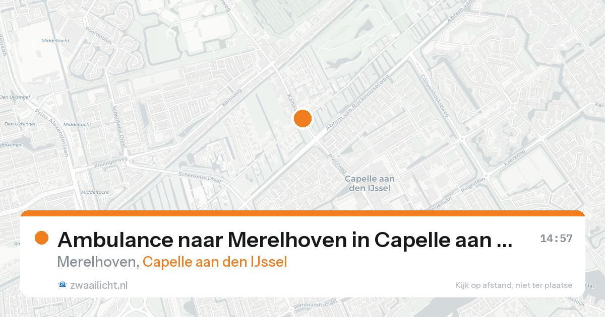 Ambulance naar Merelhoven in Capelle aan den IJssel — 30 jan 2026