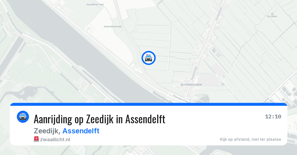 Aanrijding op Zeedijk in Assendelft — 18 jun 2026