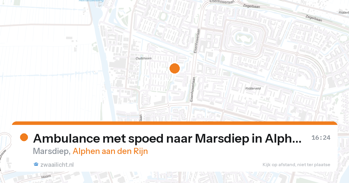 Ambulance met spoed naar Marsdiep in Alphen aan den Rijn — 10 mei 2026