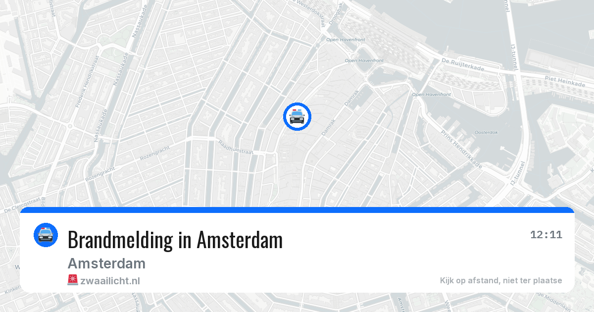 Brandmelding in Amsterdam — 27 jun 2026