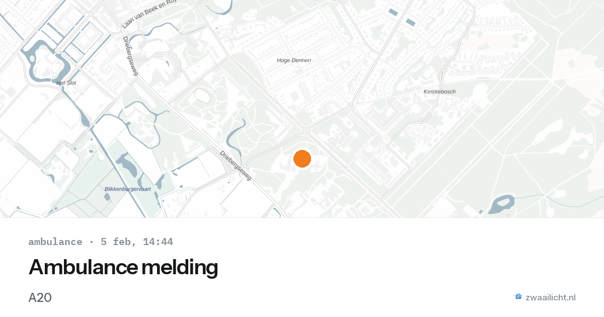 Ambulance melding — 5 feb 2026