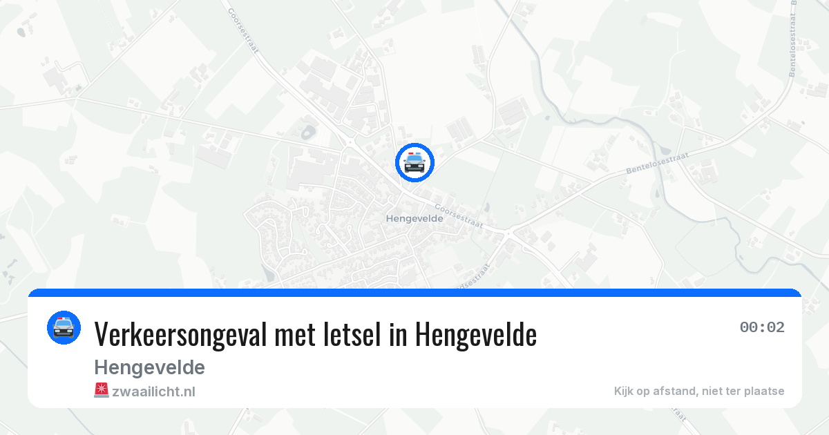 Verkeersongeval met letsel in Hengevelde — 12 jun 2026