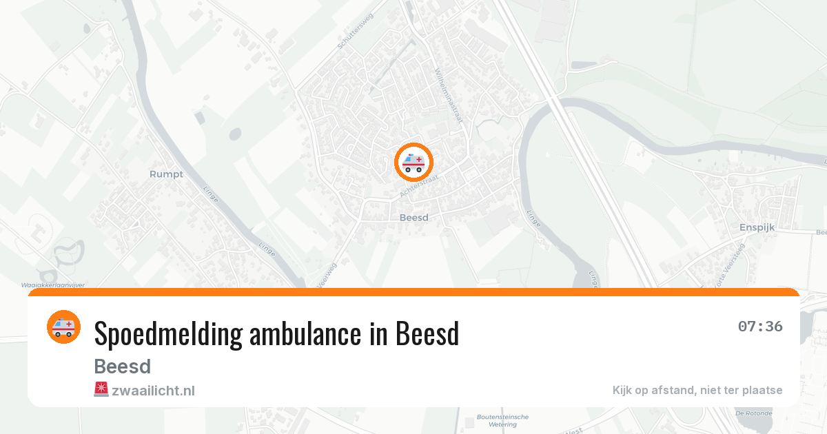 Spoedmelding ambulance in Beesd — 3 feb 2026