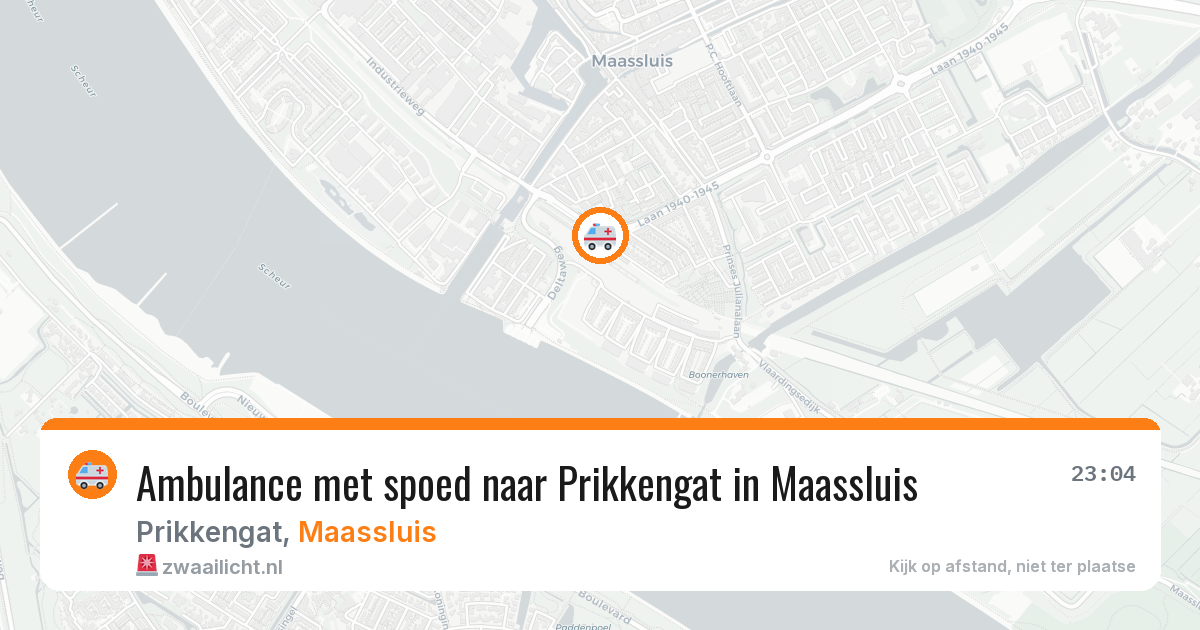 Ambulance met spoed naar Prikkengat in Maassluis — 24 jun 2026