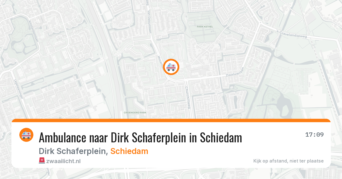 Ambulance naar Dirk Schaferplein in Schiedam — 10 aug 2026
