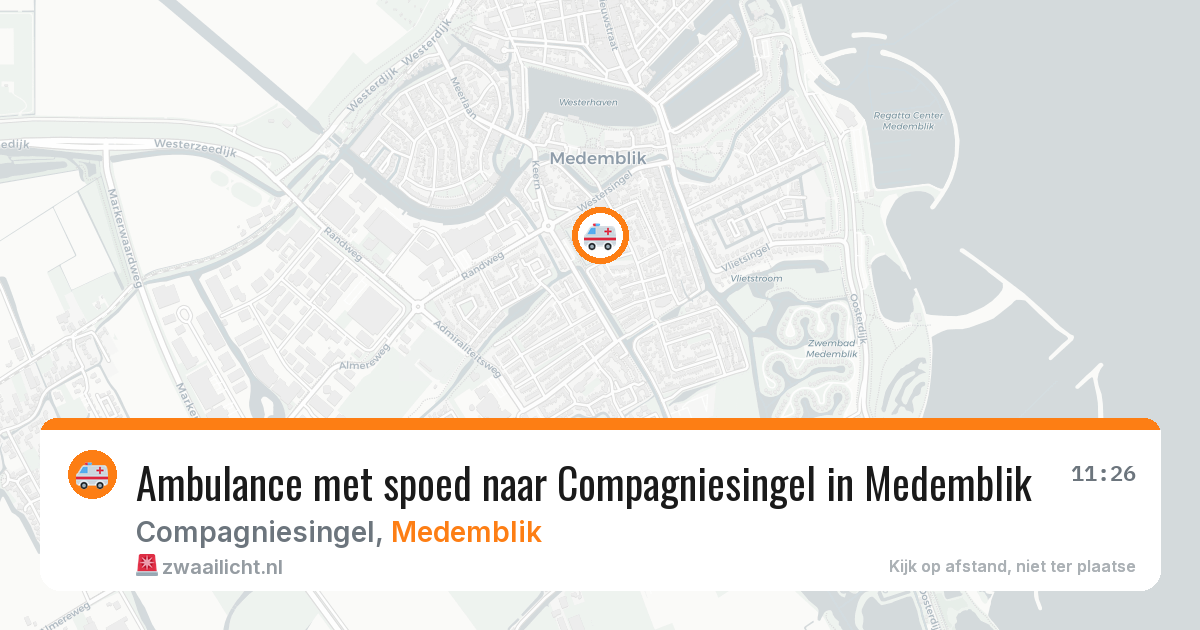 Ambulance met spoed naar Compagniesingel in Medemblik — 17 jun 2026