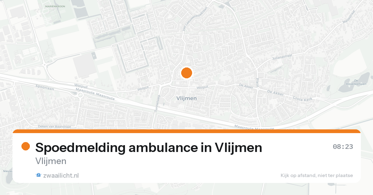 Spoedmelding ambulance in Vlijmen — 31 jan 2026