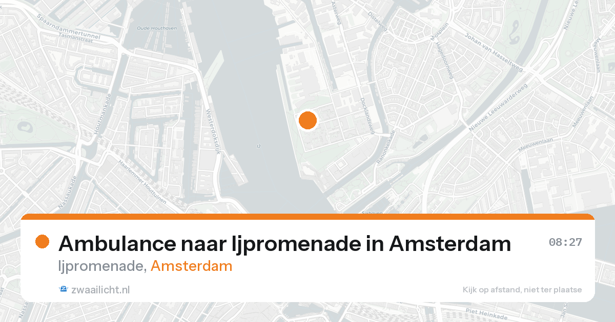 Ambulance naar Ijpromenade in Amsterdam — 18 aug 2026
