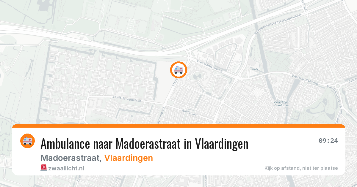Ambulance naar Madoerastraat in Vlaardingen — 29 jan 2026