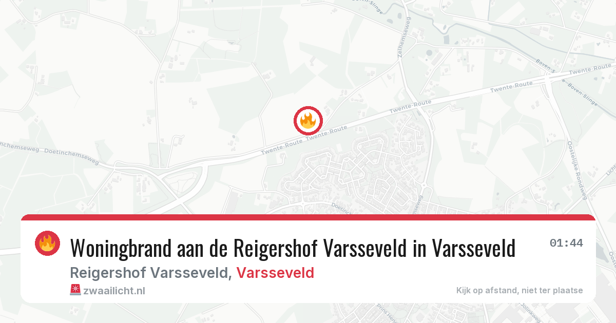 Woningbrand aan de Reigershof Varsseveld in Varsseveld — 15 mrt 2026