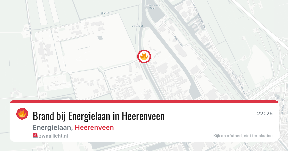 Brand bij Energielaan in Heerenveen — 27 jul 2026