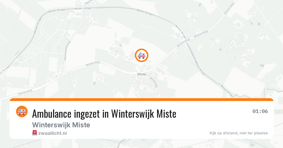 Ambulance ingezet in Winterswijk Miste — 29 jun 2026