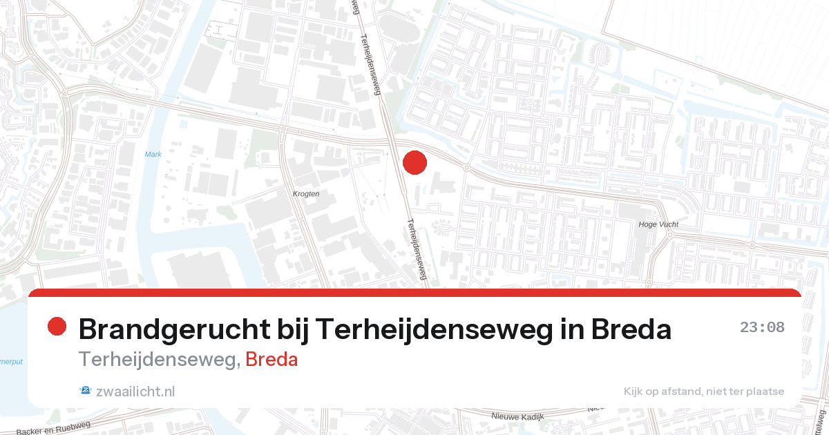 Brandgerucht bij Terheijdenseweg in Breda — 26 aug 2026