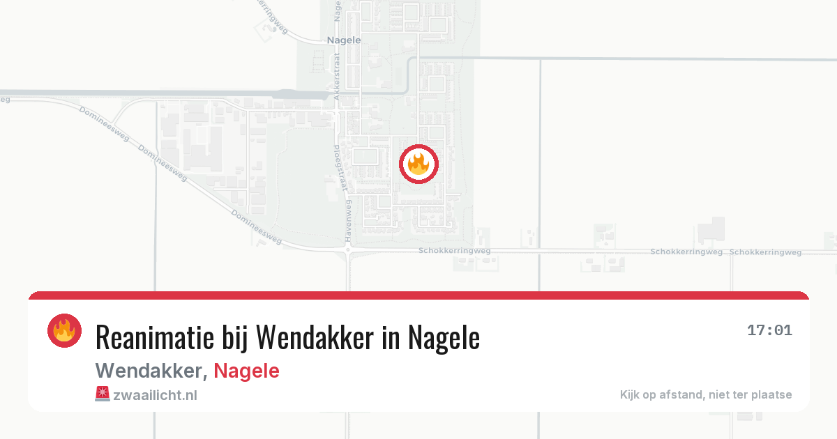 Reanimatie bij Wendakker in Nagele — 10 jun 2026