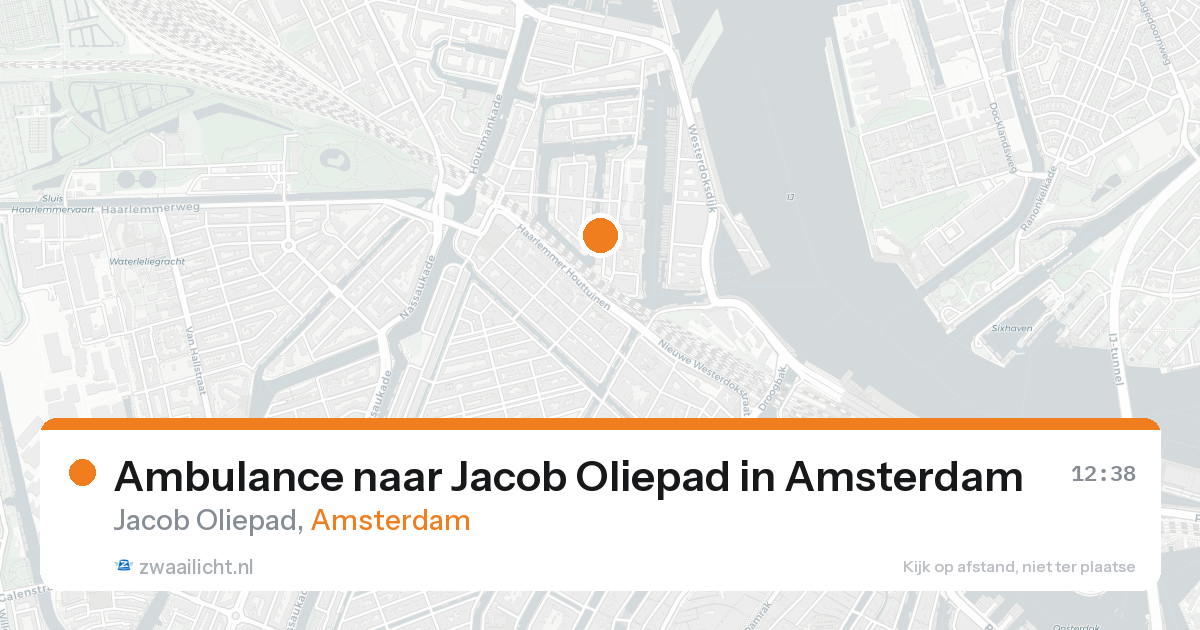 Ambulance naar Jacob Oliepad in Amsterdam — 19 aug 2026