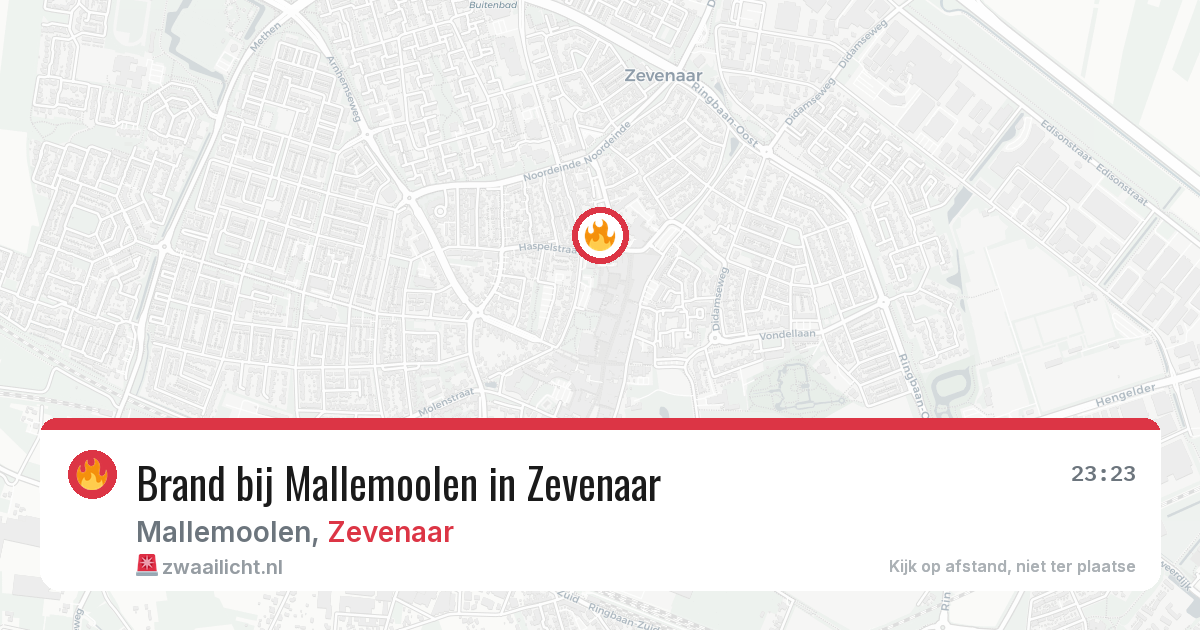 Brand bij Mallemoolen in Zevenaar — 24 jun 2026