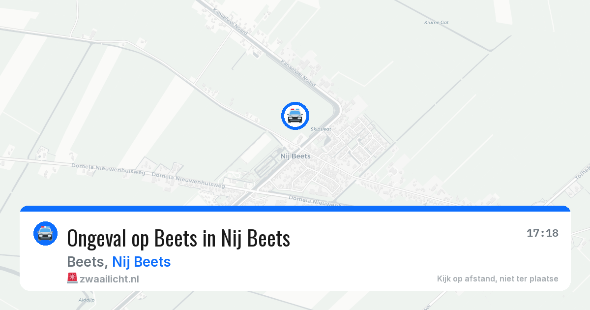 Ongeval op Beets in Nij Beets — 26 jun 2026