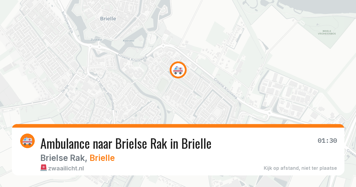 Ambulance naar Brielse Rak in Brielle — 10 aug 2026