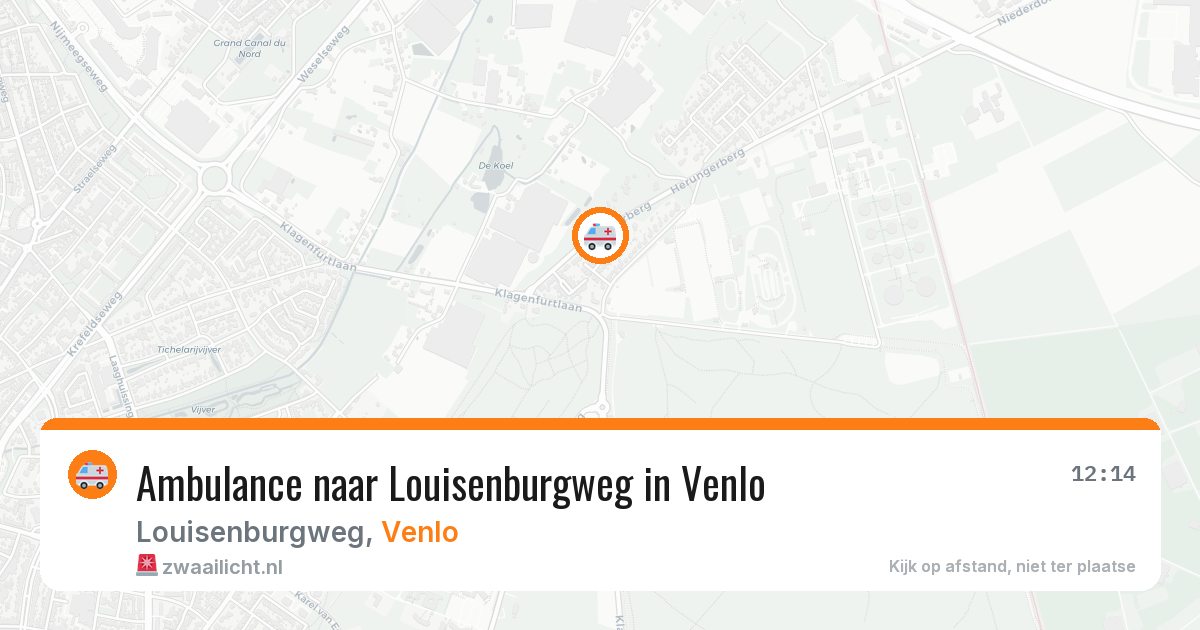 Ambulance naar Louisenburgweg in Venlo — 6 jun 2026