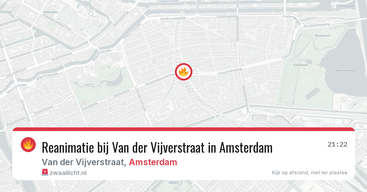 Reanimatie bij Van der Vijverstraat in Amsterdam — 30 jul 2026