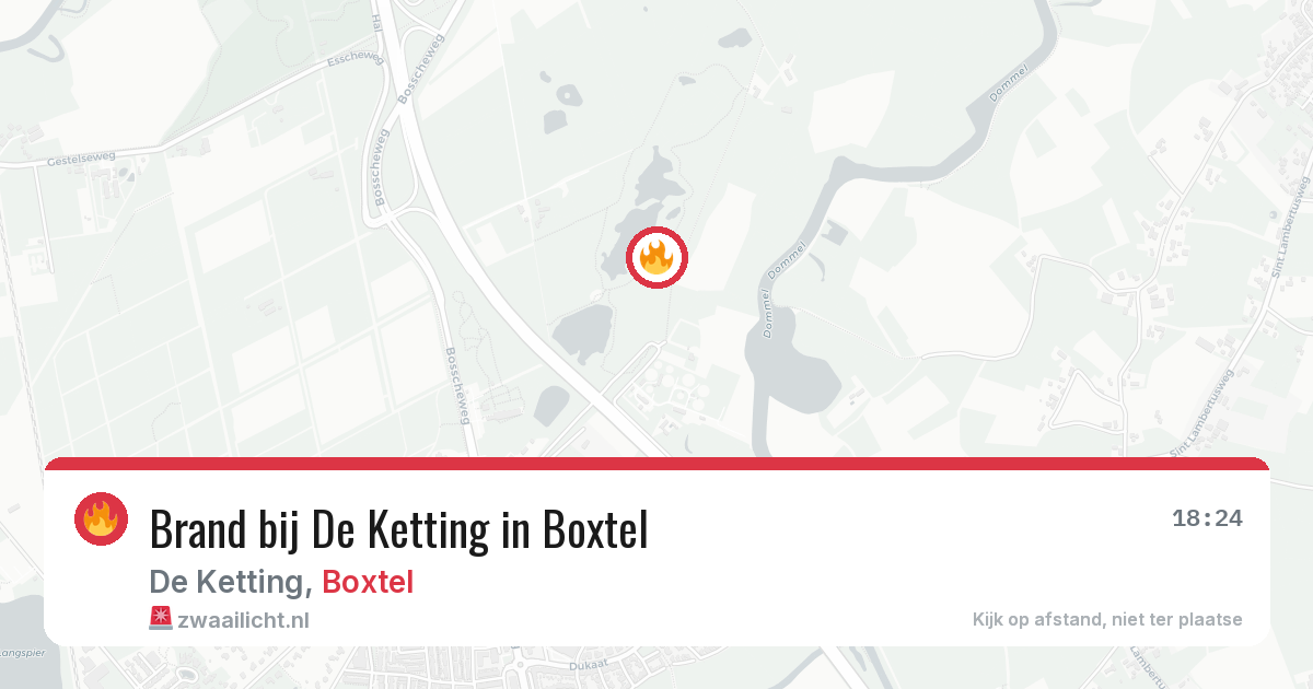Brand bij De Ketting in Boxtel — 16 jul 2026