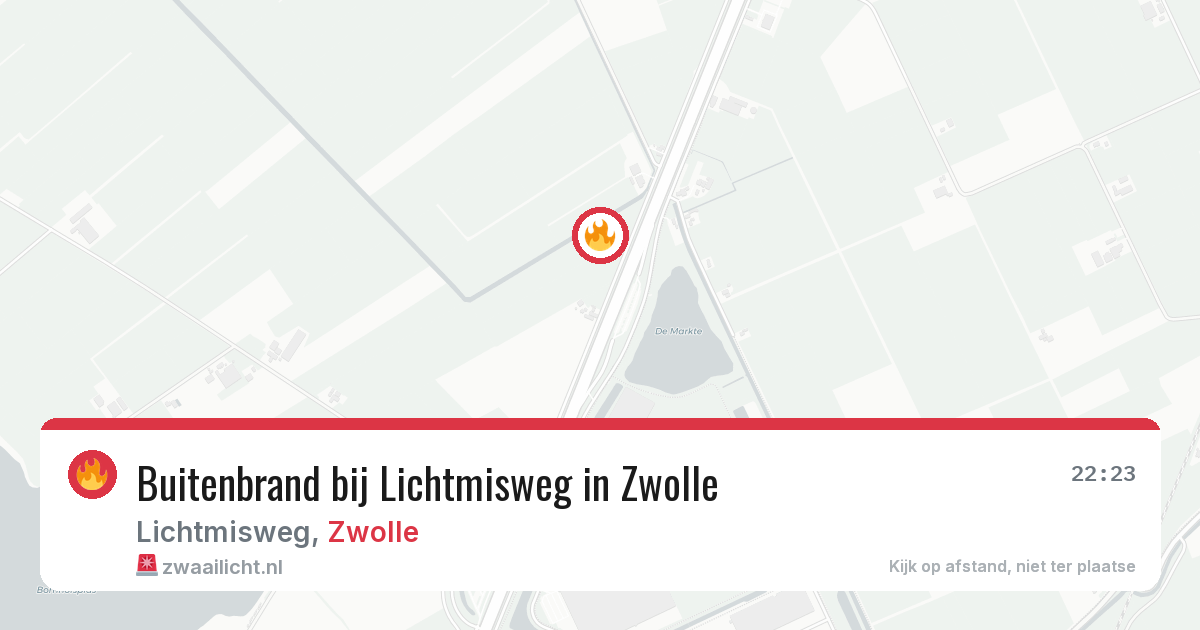 Buitenbrand bij Lichtmisweg in Zwolle — 27 jul 2026