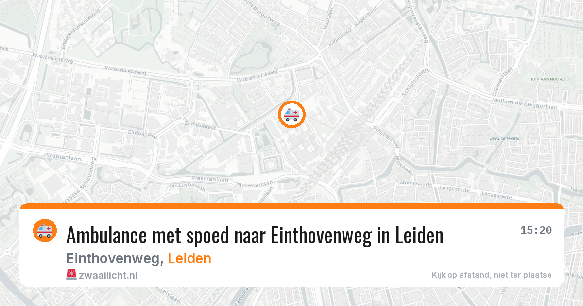 Ambulance met spoed naar Einthovenweg in Leiden — 27 jan 2026
