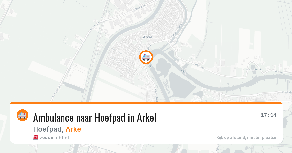 Ambulance naar Hoefpad in Arkel — 26 jun 2026