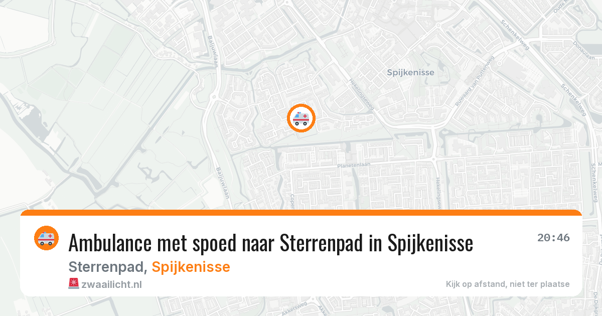 Ambulance met spoed naar Sterrenpad in Spijkenisse — 24 feb 2026