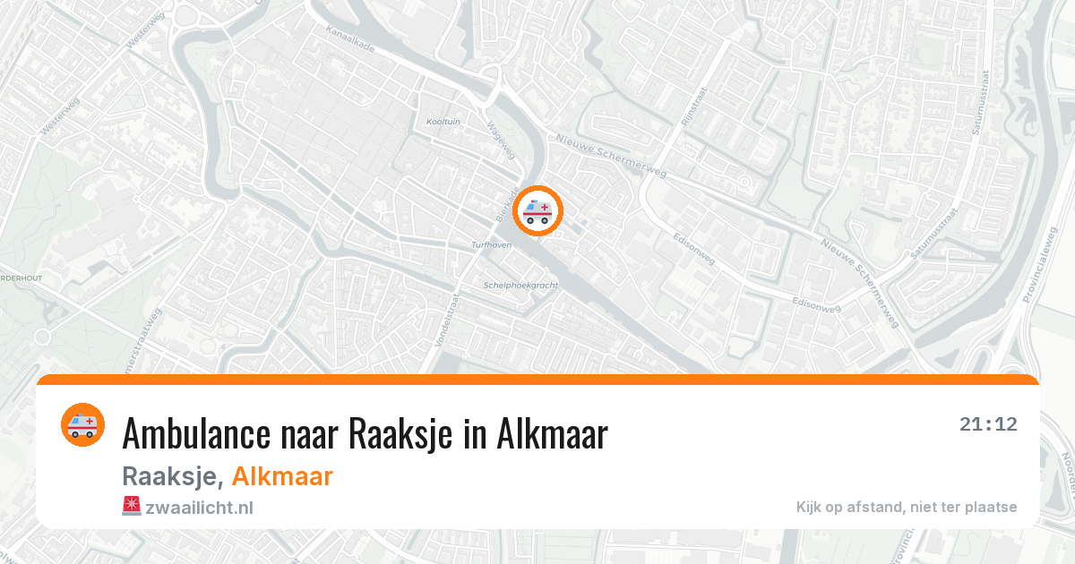 Ambulance naar Raaksje in Alkmaar — 15 mrt 2026