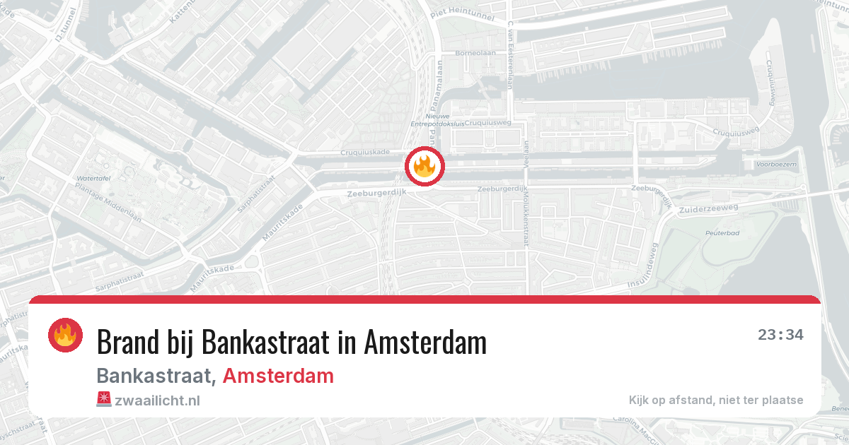 Brand bij Bankastraat in Amsterdam — 15 jul 2026