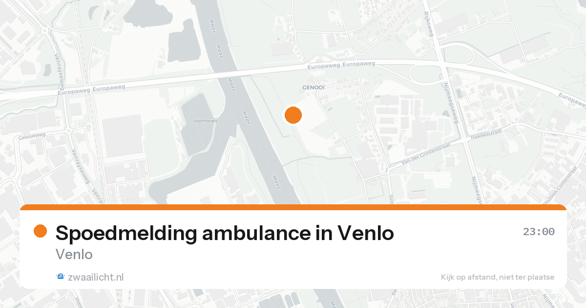 Spoedmelding ambulance in Venlo — 19 aug 2026