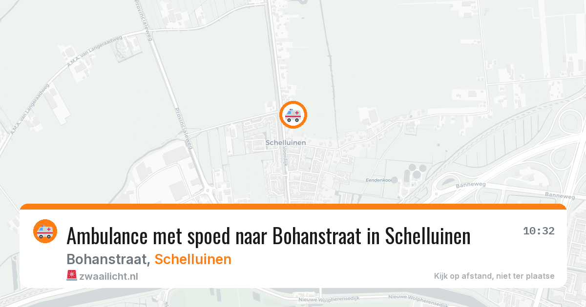 Ambulance met spoed naar Bohanstraat in Schelluinen — 26 jan 2026