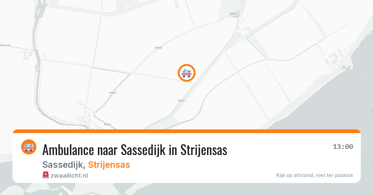 Ambulance naar Sassedijk in Strijensas — 6 apr 2026