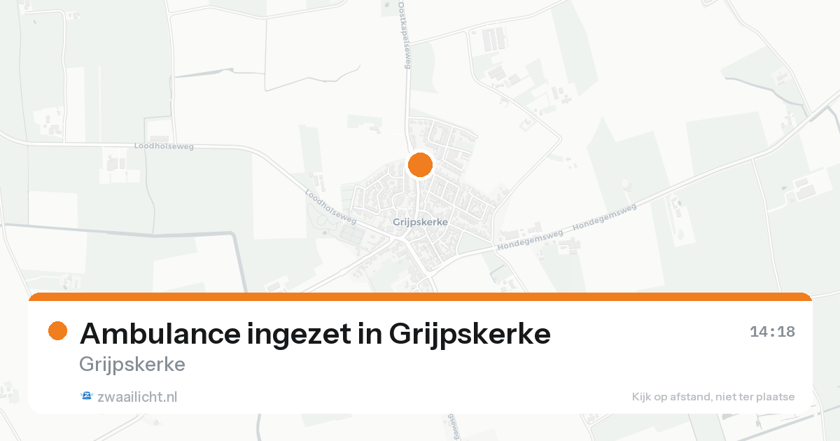 Ambulance ingezet in Grijpskerke — 30 jan 2026