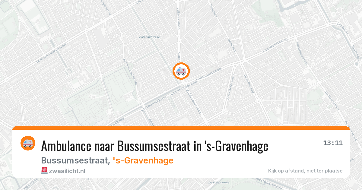 Ambulance naar Bussumsestraat in 's-Gravenhage — 4 jul 2026
