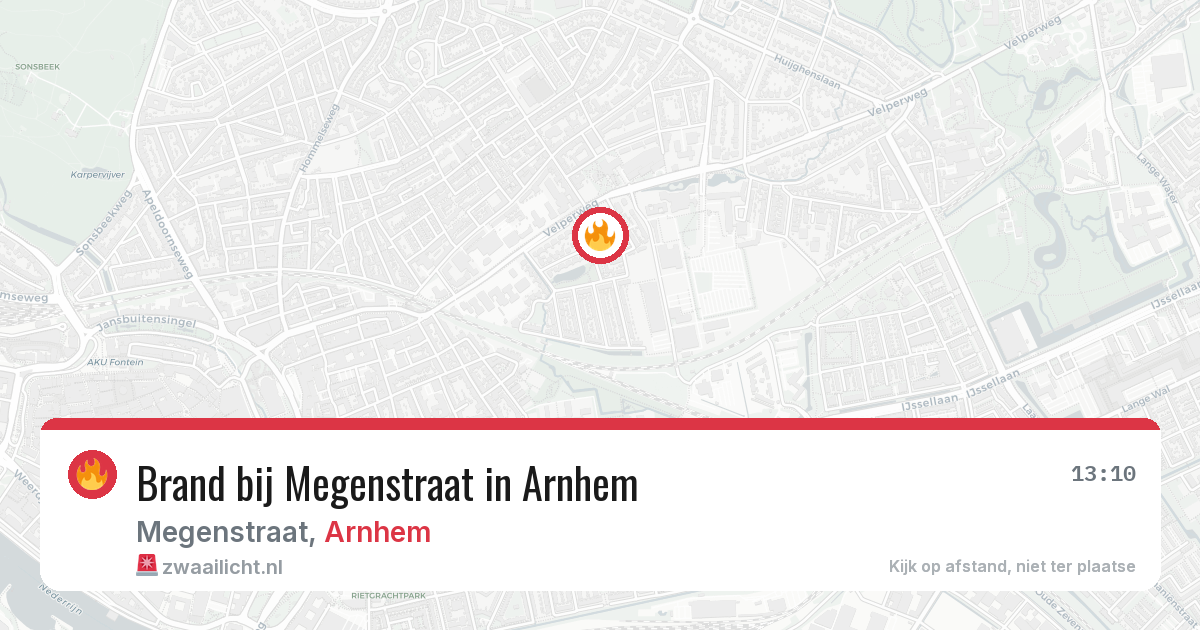 Brand bij Megenstraat in Arnhem — 31 jul 2026