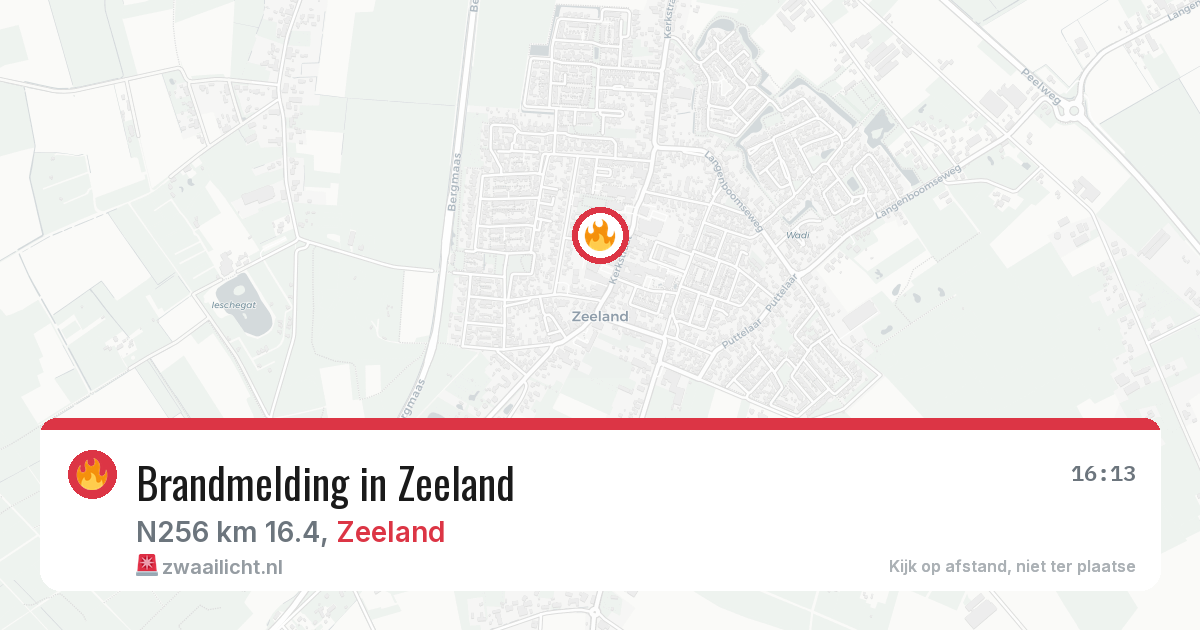 Brandmelding in Zeeland — 22 jun 2026
