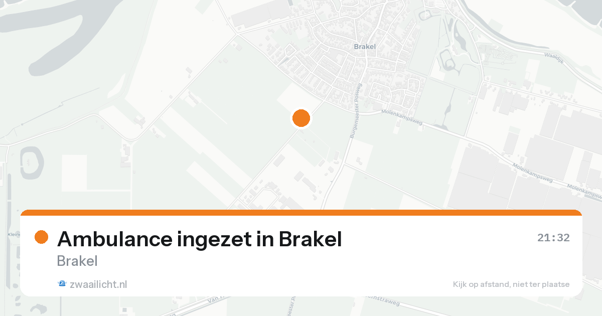 Ambulance ingezet in Brakel — 18 aug 2026