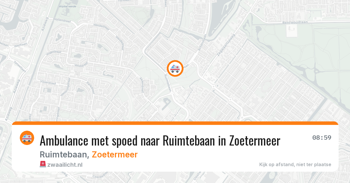 Ambulance met spoed naar Ruimtebaan in Zoetermeer — 13 mrt 2026