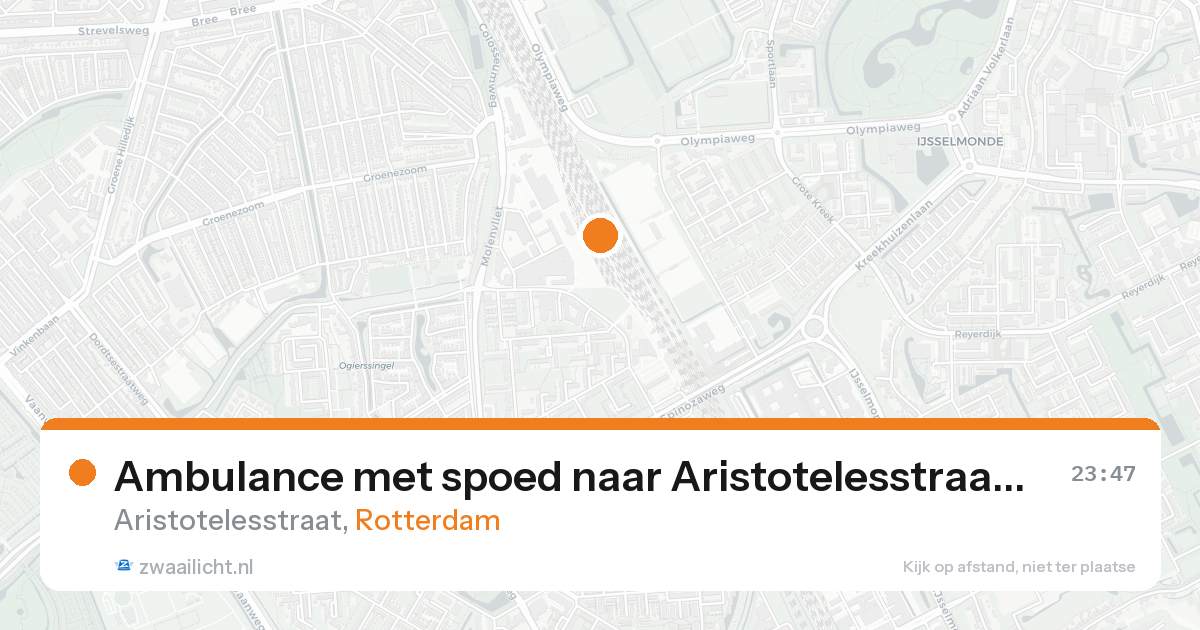Ambulance met spoed naar Aristotelesstraat in Rotterdam — 30 jan 2026