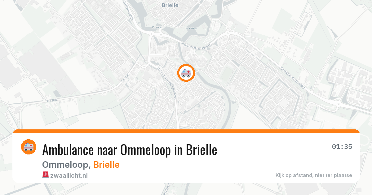 Ambulance naar Ommeloop in Brielle — 2 aug 2026