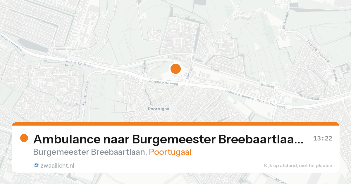 Ambulance naar Burgemeester Breebaartlaan in Poortugaal — 10 jul 2026