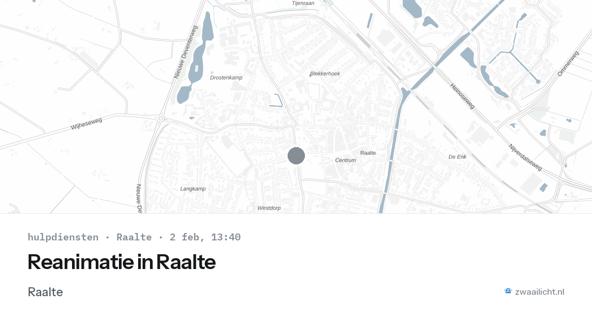 Reanimatie in Raalte — 2 feb 2026