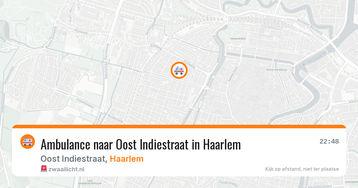 Ambulance naar Oost Indiestraat in Haarlem — 18 jul 2026